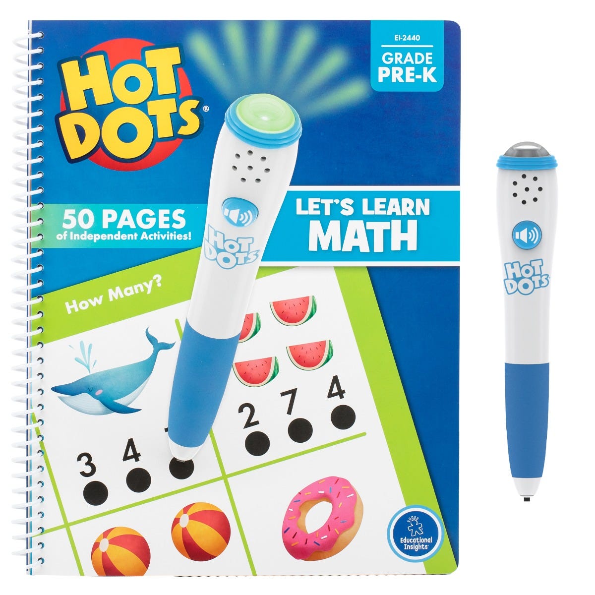 Educational Insights - Hot Dots - Lets Learn Math - Pre K