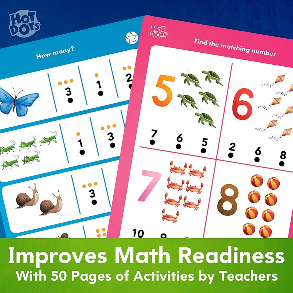 Educational Insights - Hot Dots - Lets Learn Math Workbook - Pre K