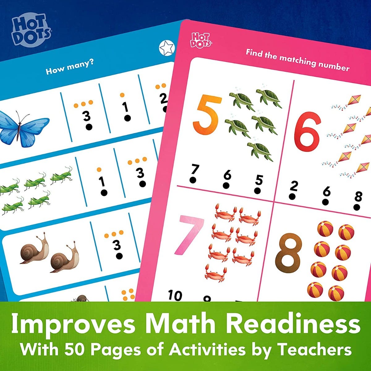 Educational Insights - Hot Dots - Lets Learn Math Workbook - Pre K