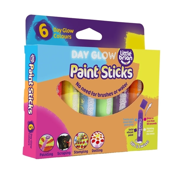 Little Brian - Paint Sticks (6) - Day Glow