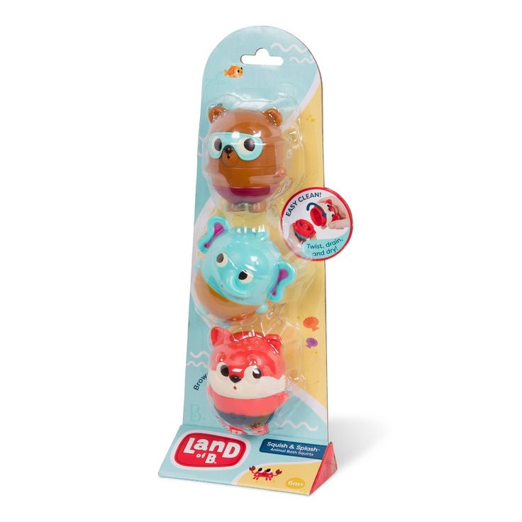 Land Of B - Bath Squirts - Fox, Elephant & Bear