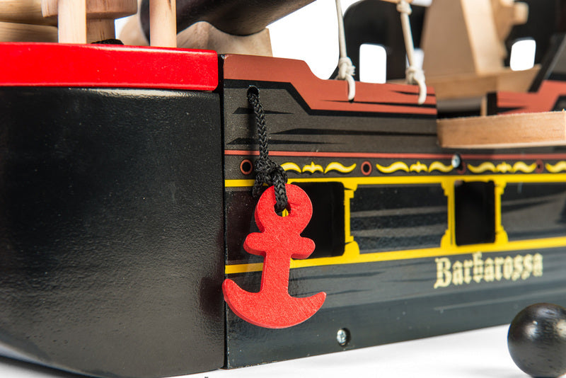 Barbarossa Wooden Pirate Ship Toy