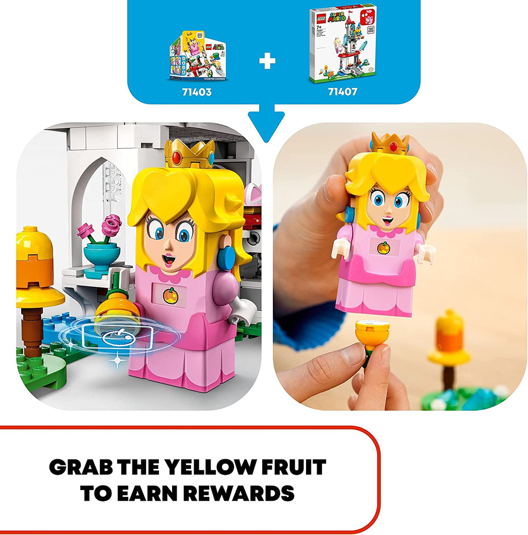 Store SetLEGO Super Mario Cat Peach Set and Frozen Tower Expansion Set 71407 Brick Set