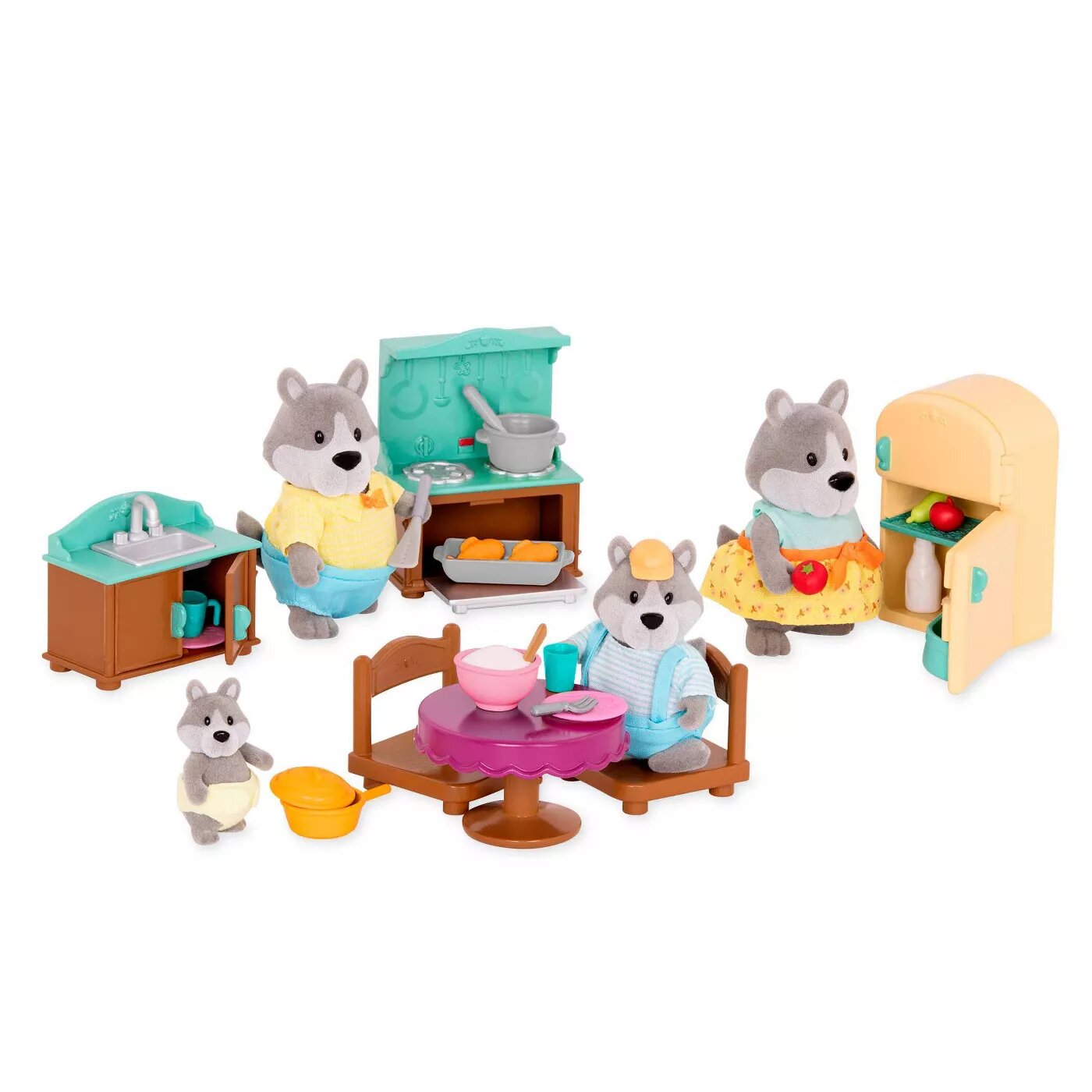 Lil Woodzeez Playset Country Kitchen Set