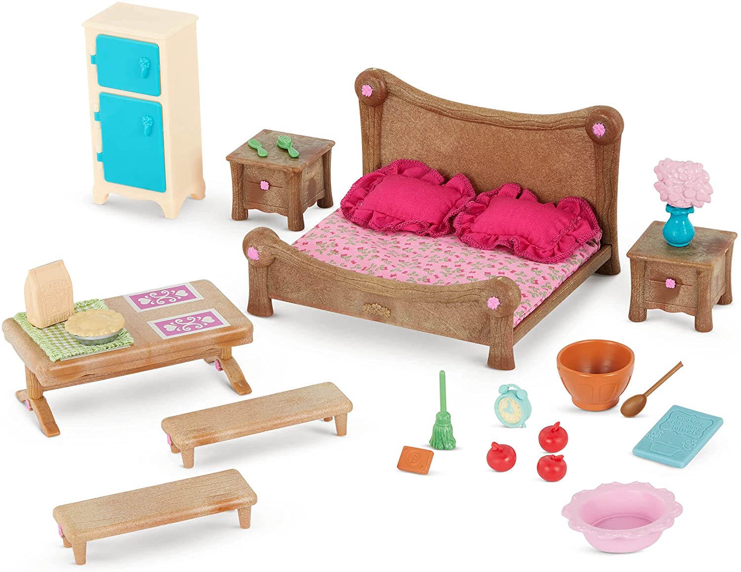 Lil Woodzeez - Playset Master Bedroom and Dining Set