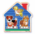 Melissa & Doug - Jumbo Knob Puzzle - House Pets