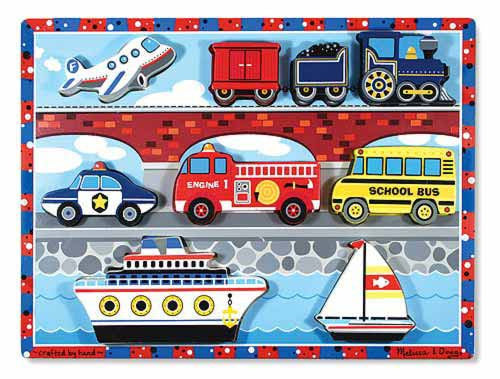 Melissa & Doug - Chunky Puzzle - Vehicles