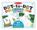 Melissa & Doug - ABC 123 Dot-to-Dot Coloring Pad - Wild Animals