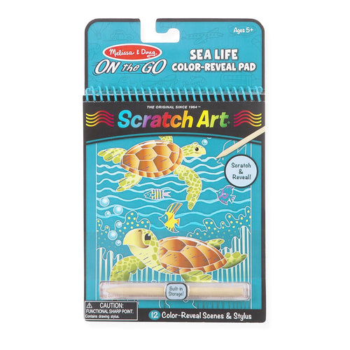 Melissa & Doug - Scratch Art - Sealife - ON the GO Travel Activity