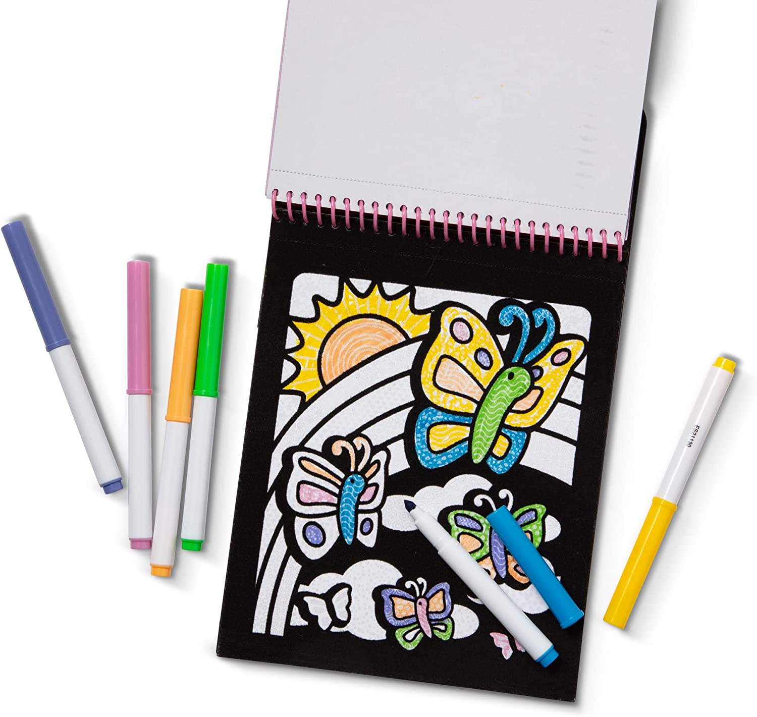 Melissa & Doug - Magic Velvet - Butterfly - On the Go Travel Activity