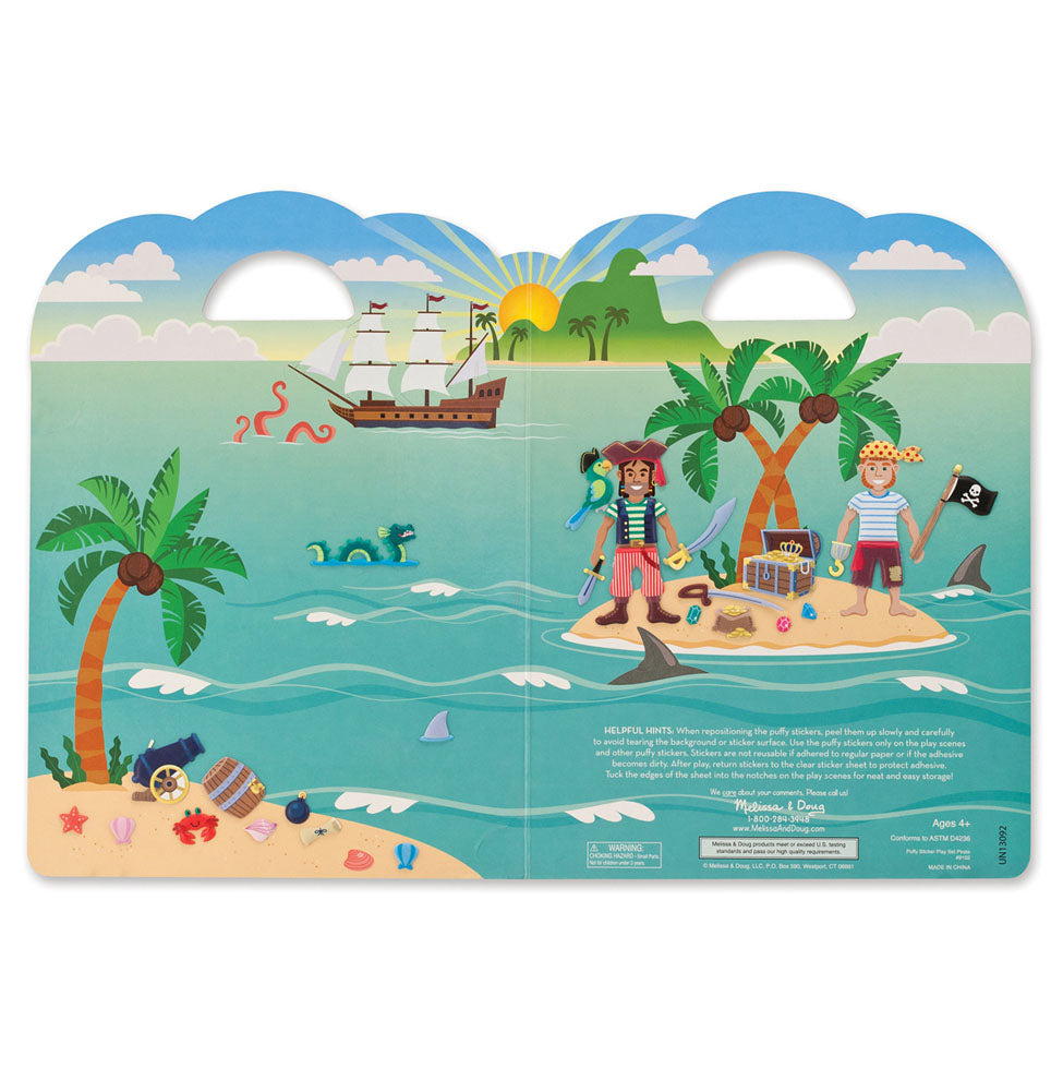 Melissa & Doug - Puffy Stickers Kids Play Set - Pirate