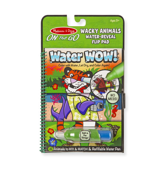 Melissa & Doug - On The Go - Water WOW Wacky Animals Flip