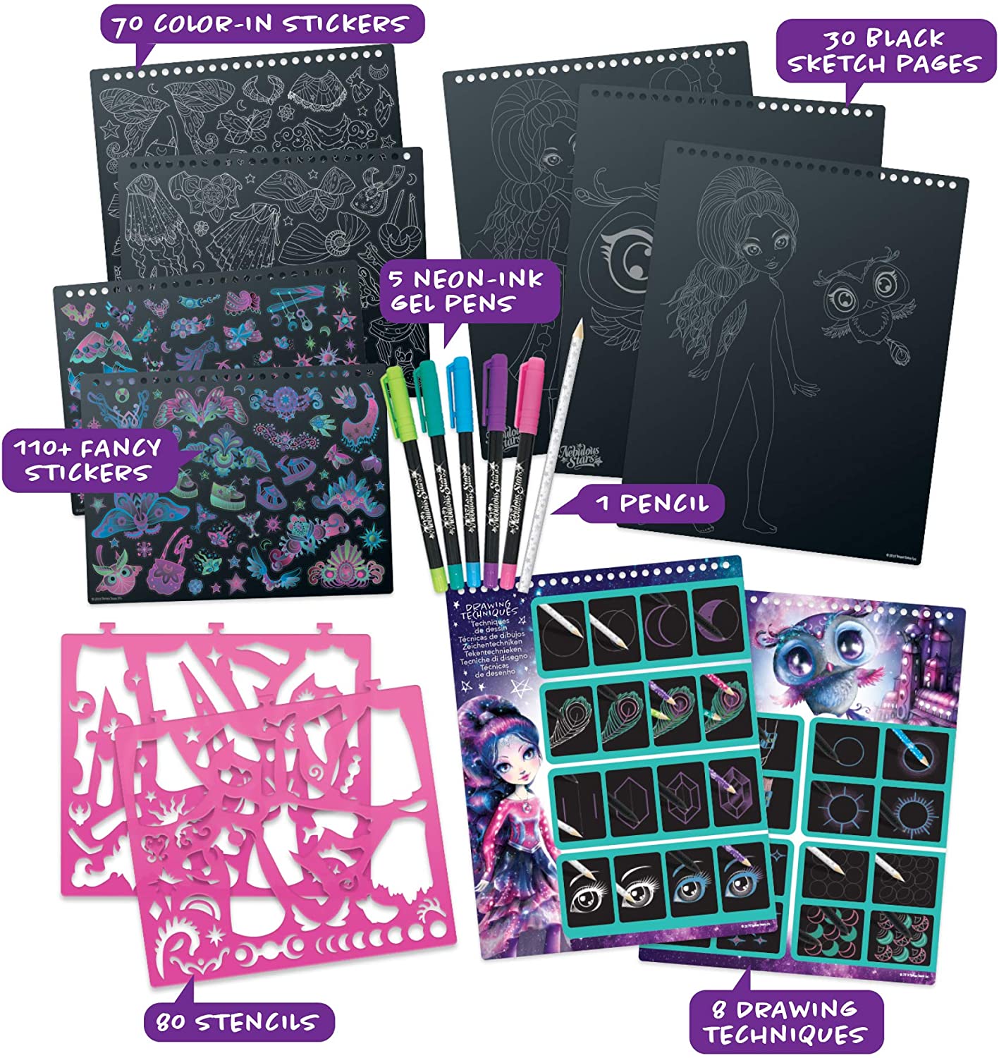 Nebulous Stars - Eclipsia Creative Sketchbook Black