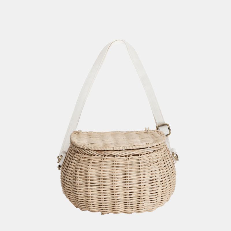 Olli Ella Mini Chari Bag Straw The Play Room