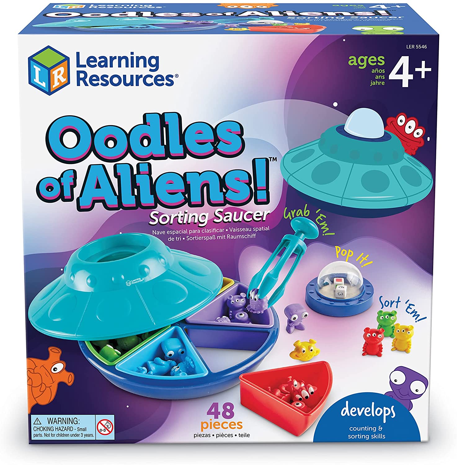 Learning Resources - Oodles Of Aliens Sorting Saucer