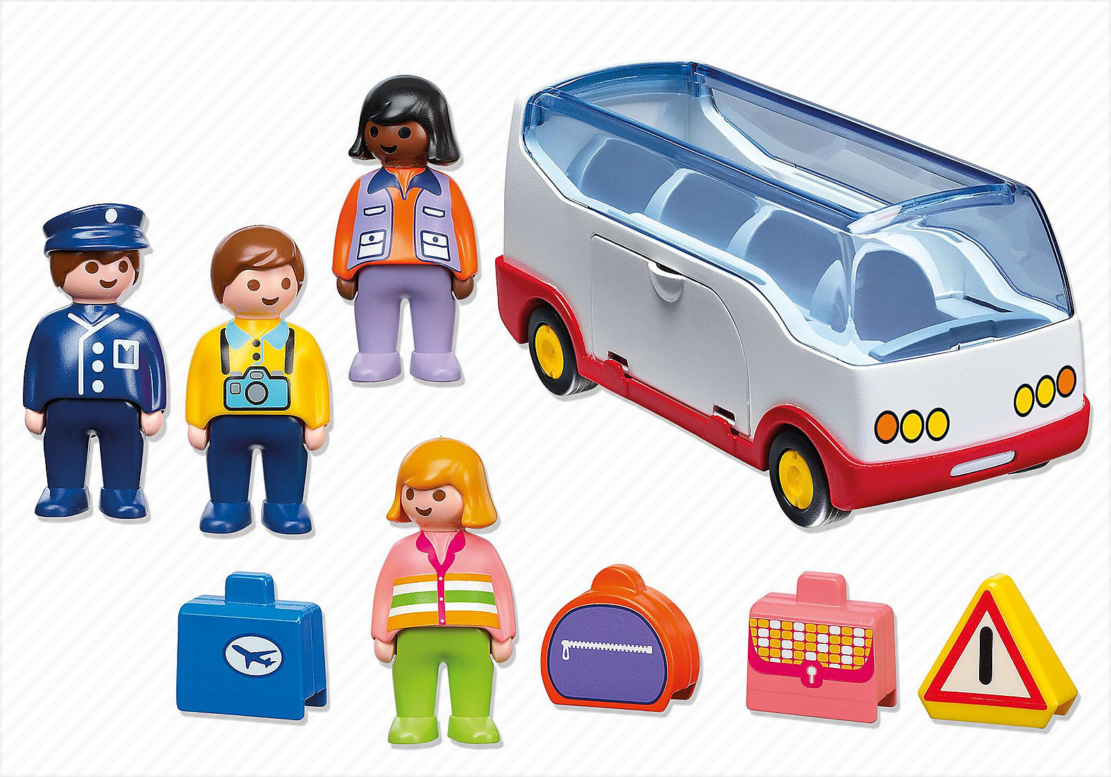 Playmobil - 1.2.3 Airport Shuttle Bus (6773)