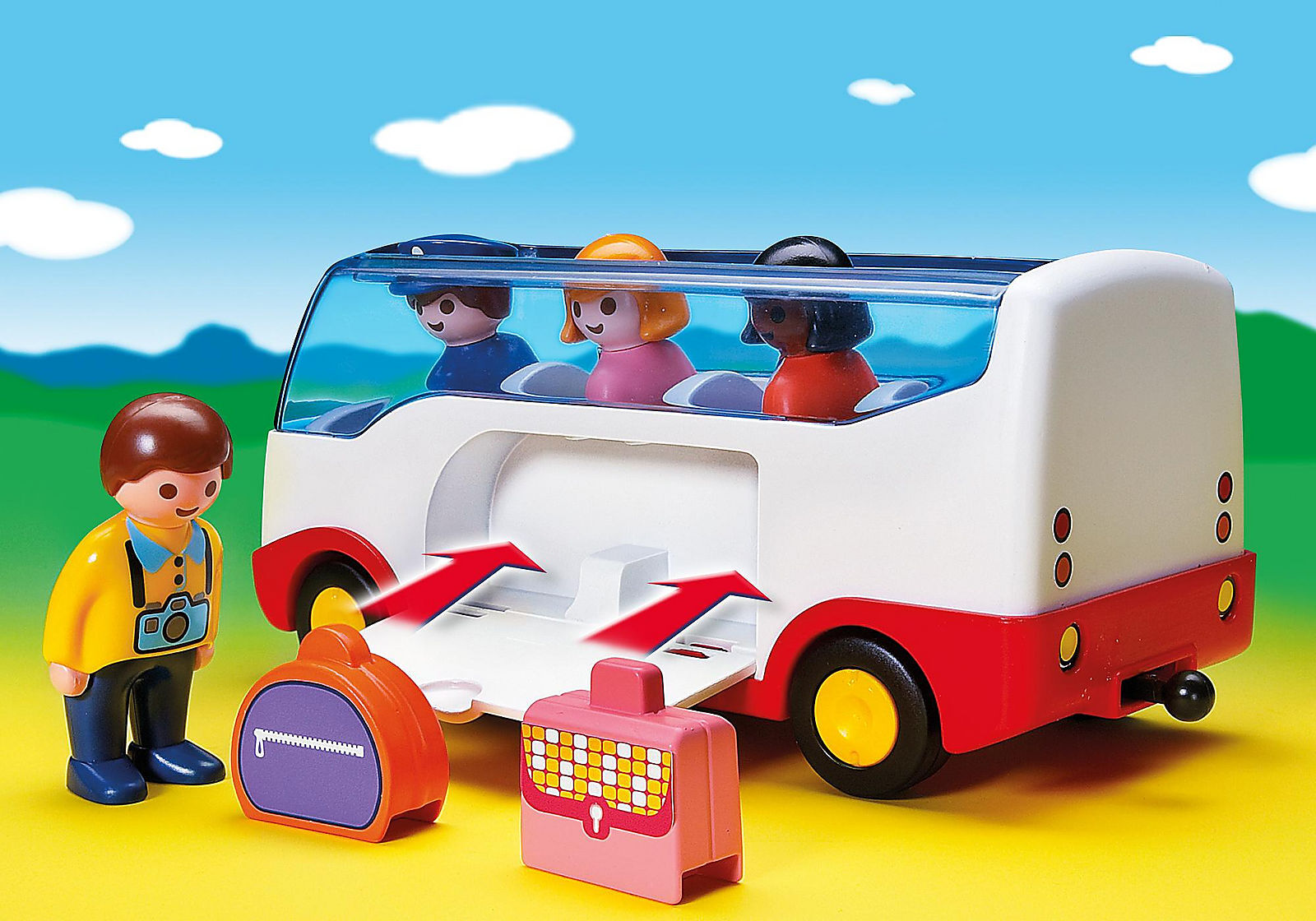 Playmobil - 1.2.3 Airport Shuttle Bus (6773)