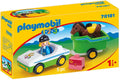 Playmobil - 1.2.3 Car With Horse Trailer (70181)