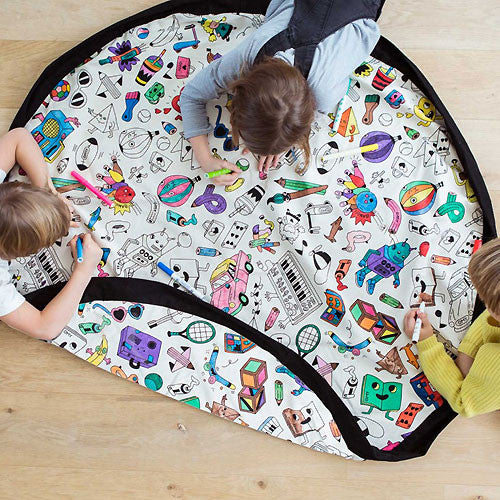 Play&Go - Toy Storage Bag OMY Colour Your Bag