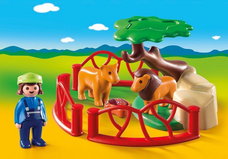 Playmobil - 1.2.3 Lion Enclosure (9378)