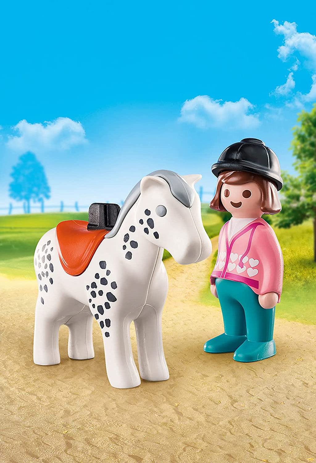 Playmobil - 1.2.3 Rider With Horse (70404)