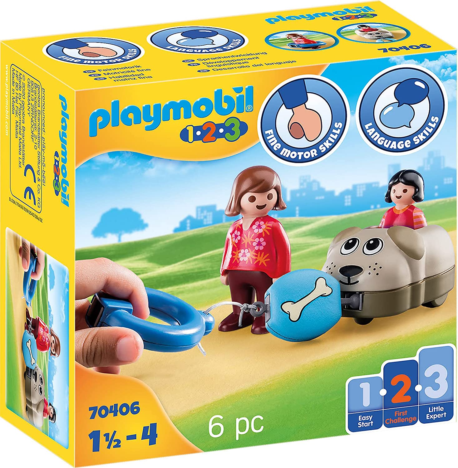 Playmobil - 1.2.3 Dog Train Car (70406)
