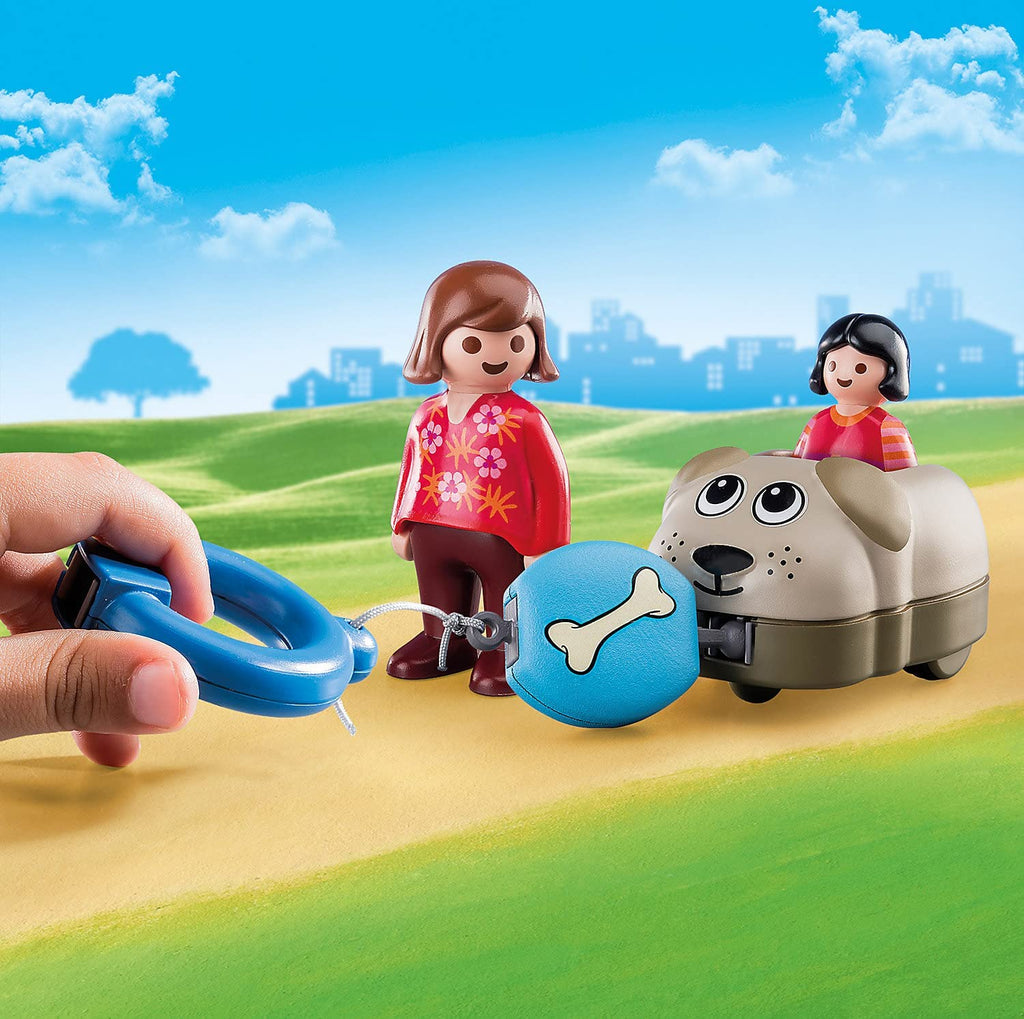Playmobil - 1.2.3 Dog Train Car (70406)