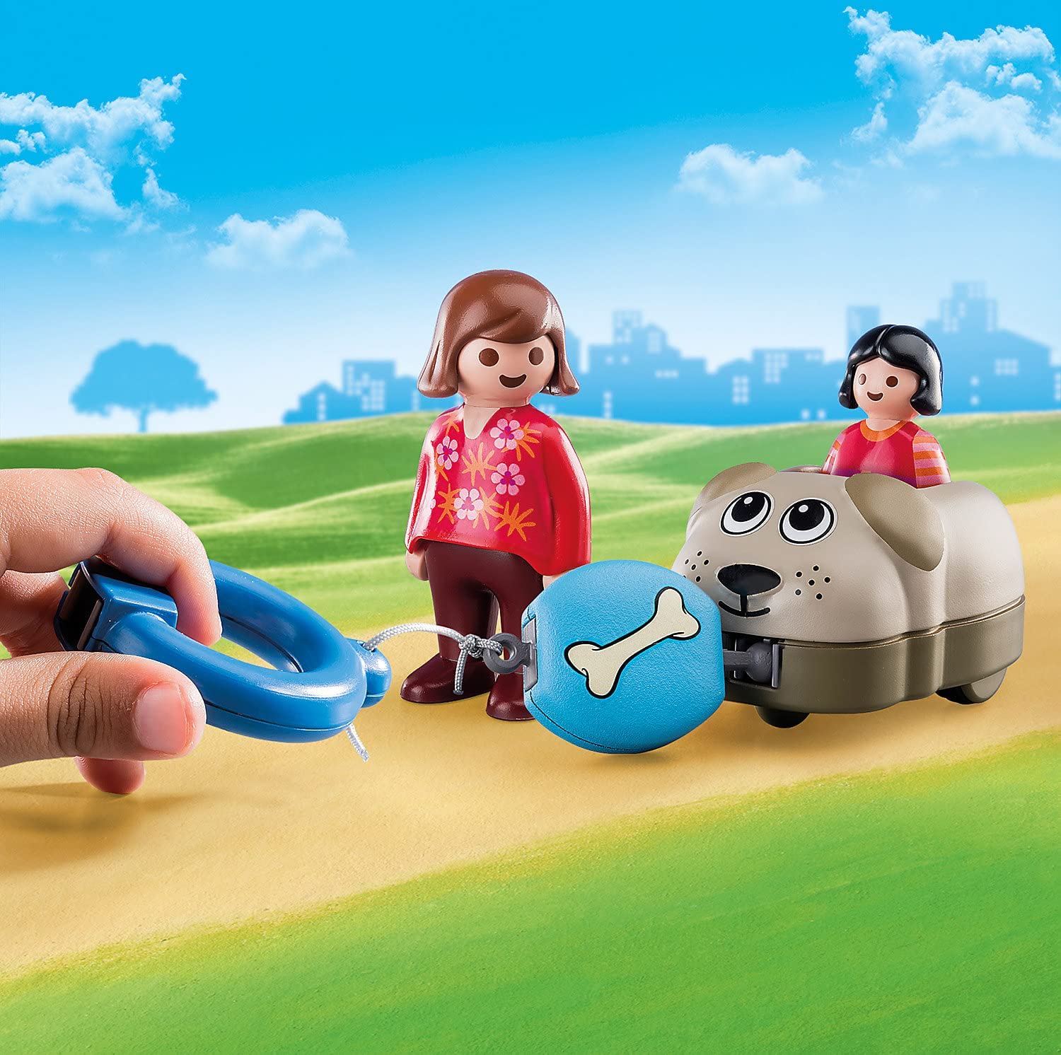 Playmobil - 1.2.3 Dog Train Car (70406)