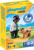 Playmobil - 1.2.3 Vet with Dog (70407)