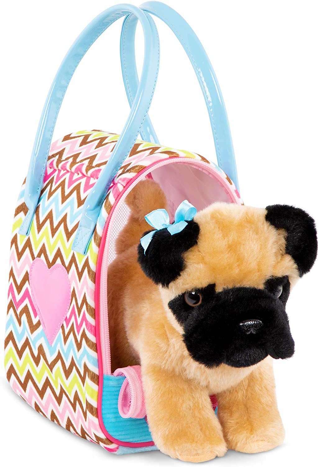 Pucci Pups - ZigZag Glam Bag with Pug