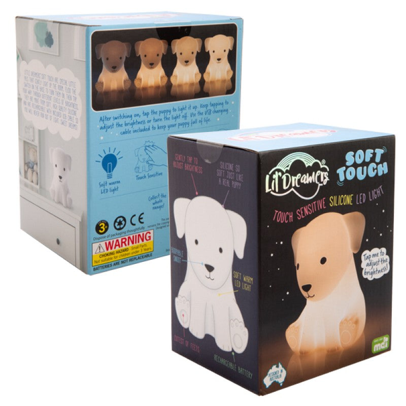 Lil Dreamers - LED Silicone Touch Sensitive Night Light - Dog