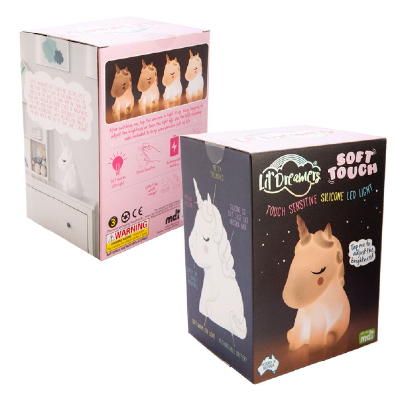 Lil Dreamers - LED Silicone Touch Sensitive Night Light - Unicorn