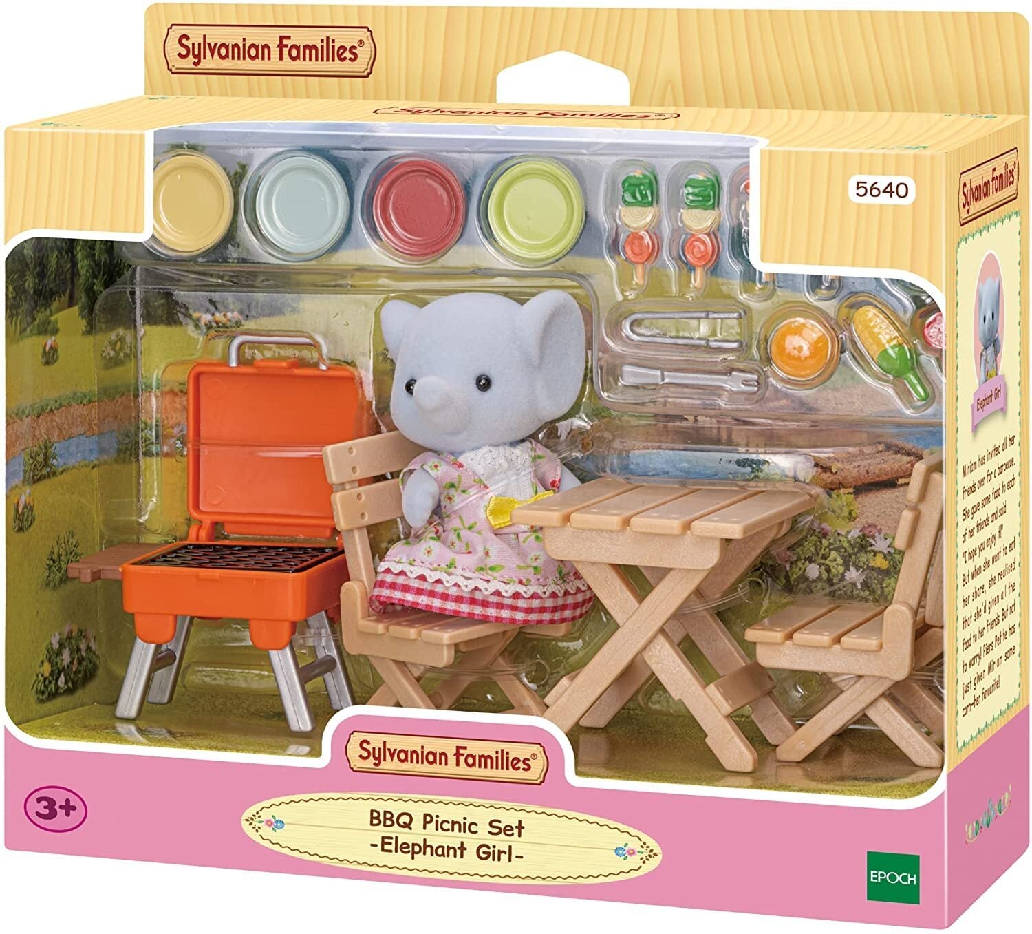 Sylvanian Familes - BBQ Picnic Set with Elephant
