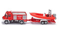Siku - Mercedes Benz Fire Engine w Boat 1:87