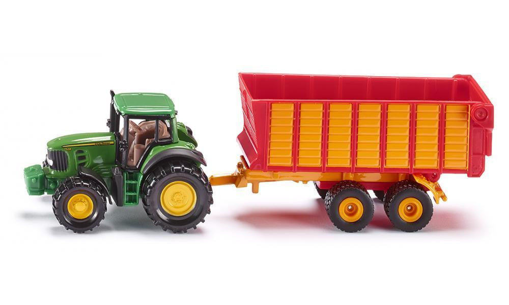 Siku - John Deere with Silage Trailer