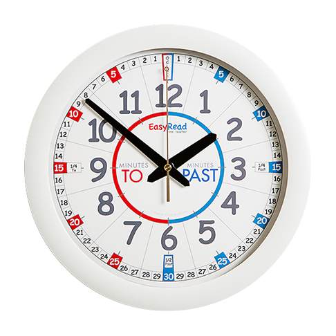 Easy Read - Wall Clock -To/Past - Classroom Mini