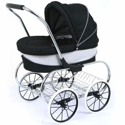 Valco - Mini Princess Dolls Pram - Raven Black