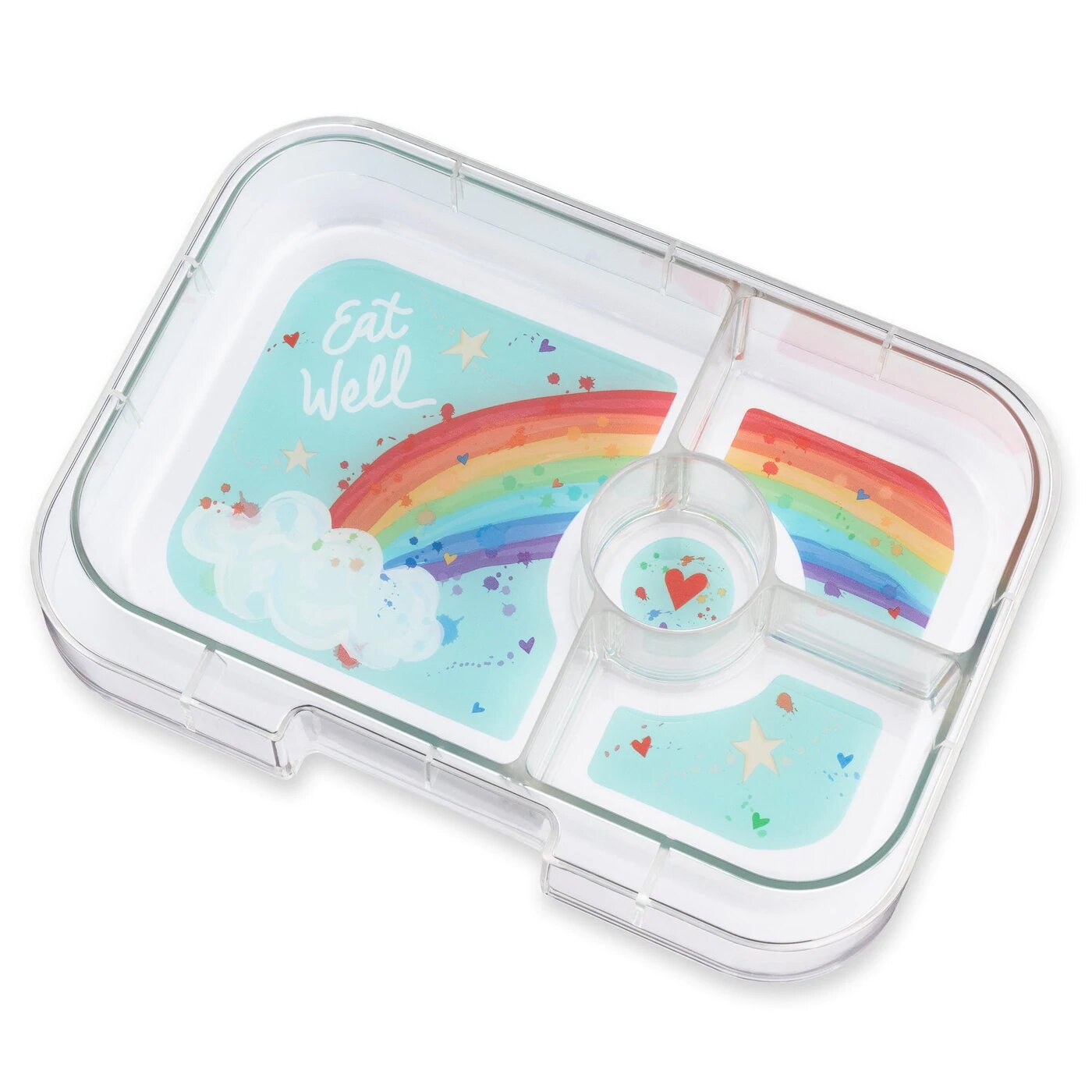 Yumbox - Bento Panino 4 Compartment Aqua Rainbow