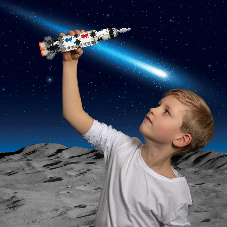 Plus Plus Puzzles - Saturn V Rocket - Mix Tube - 240 Pcs