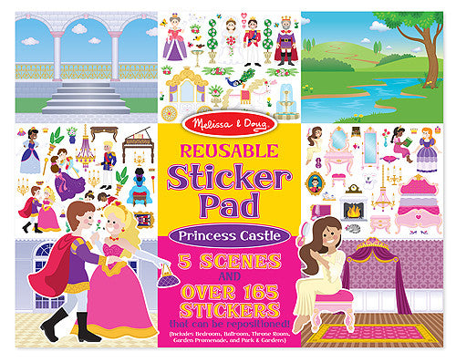 Melissa & Doug - Reusable Sticker Pad Princess Castle