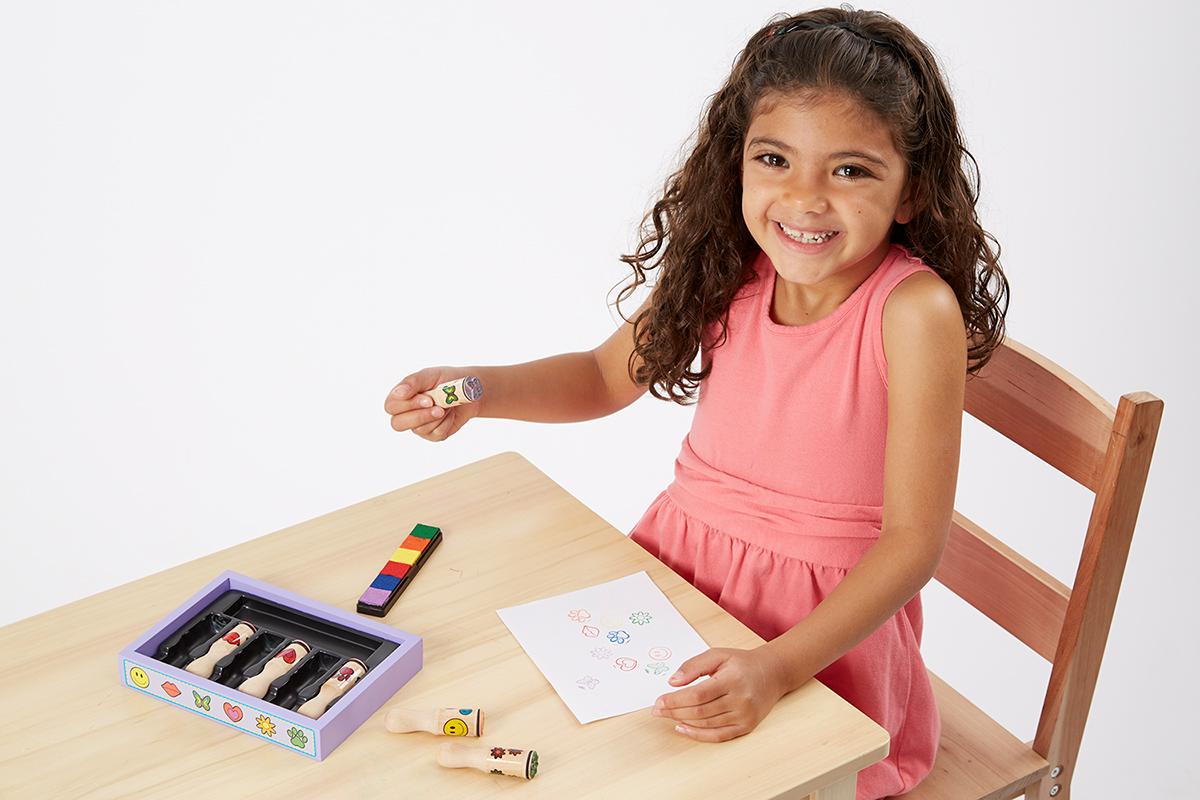 Melissa & Doug - Kids Happy Handle Stamp Set