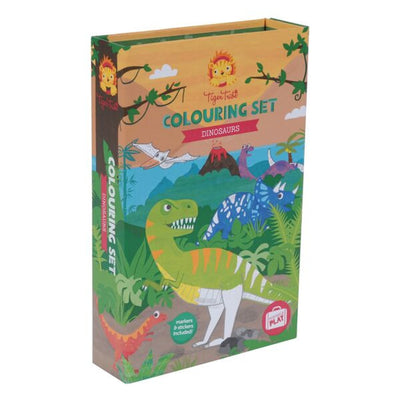 Tiger Tribe - Dinosaurs Colouring Set 