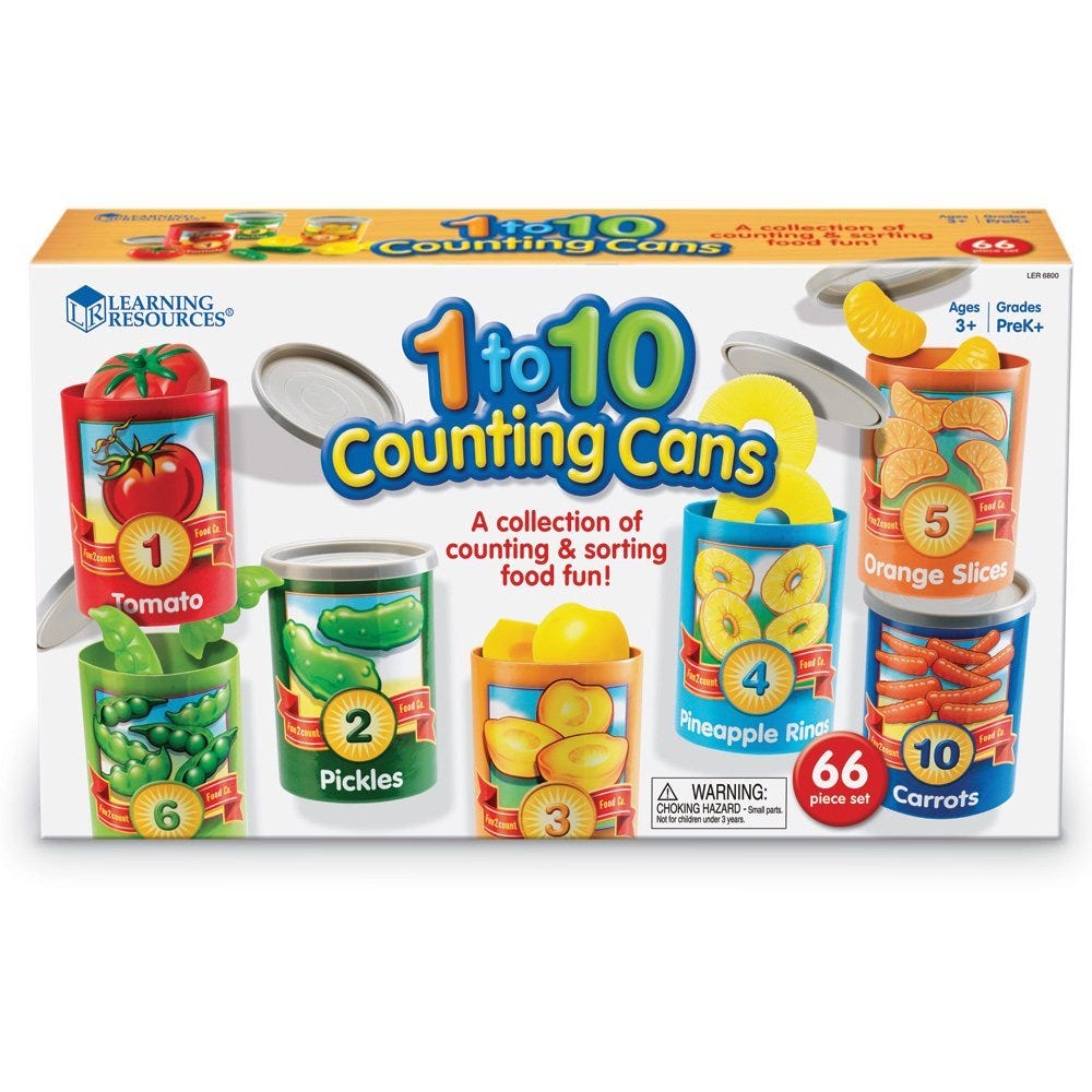 Learning Resources - 1 to 10 Counting Cans
