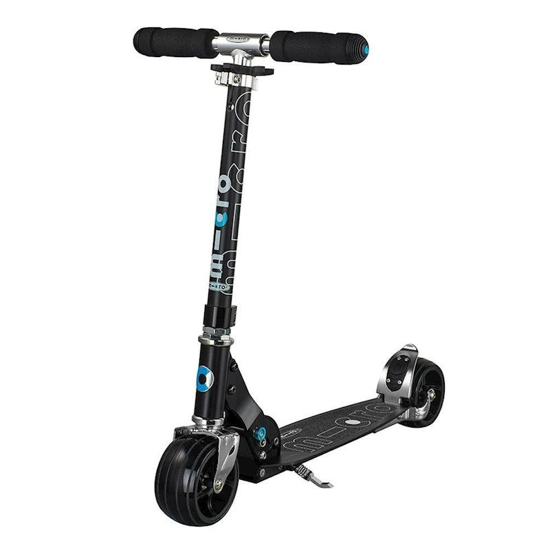 Rocket Kids Micro Black Scooter with Fat Wheels