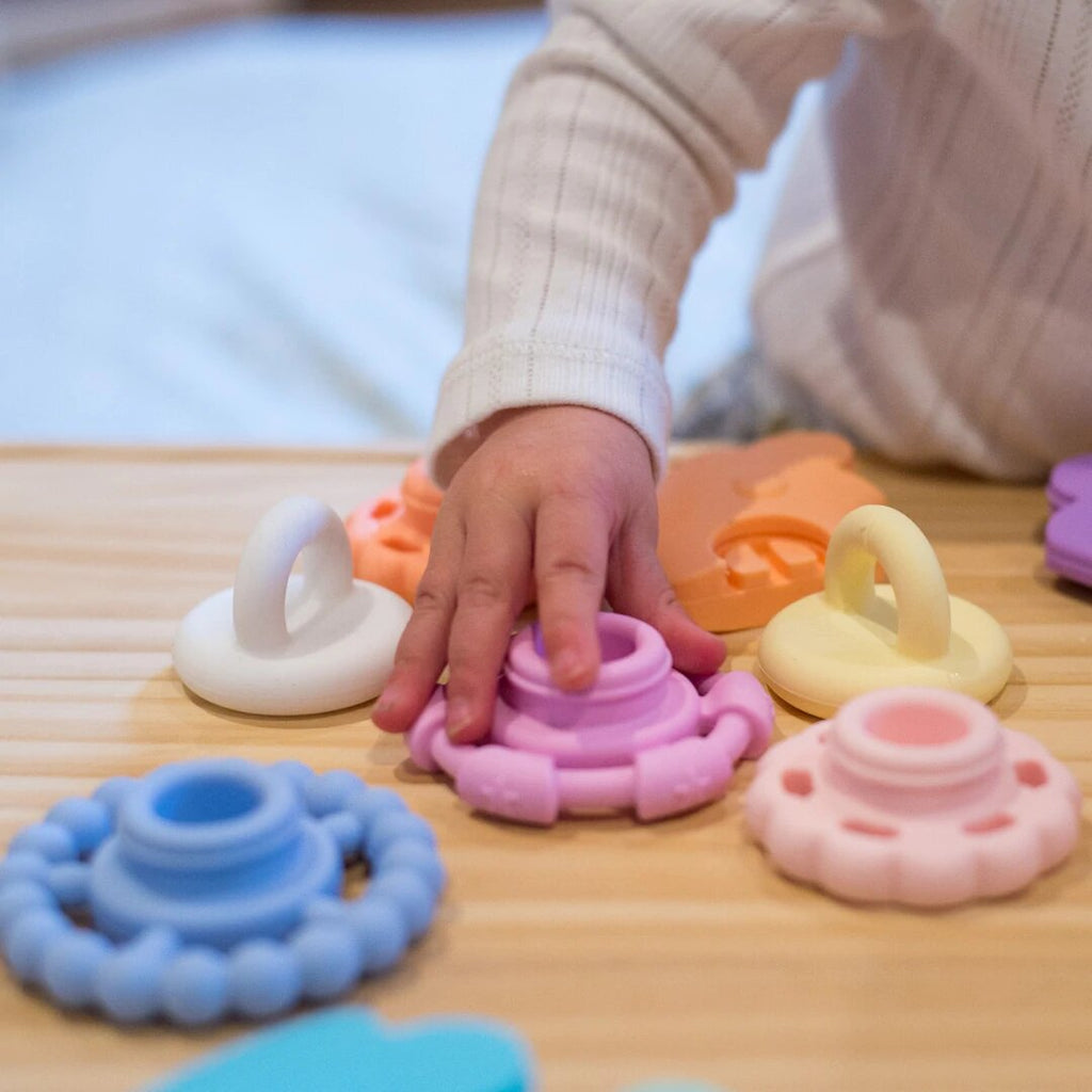 Jellystone - Rainbow Stacker Teether & Toy - Pastel