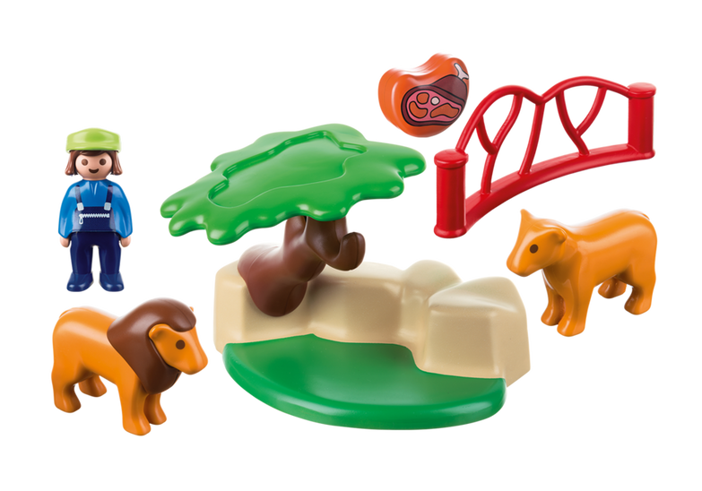 Playmobil - 1.2.3 Lion Enclosure (9378)