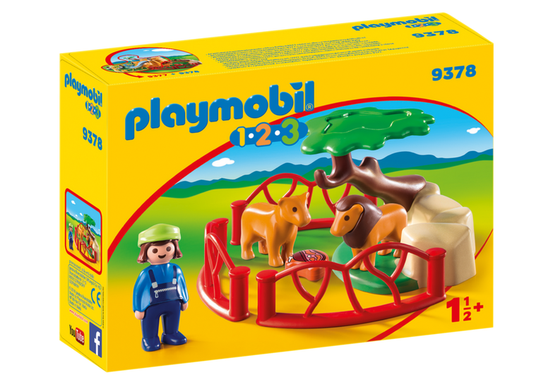 Playmobil - 1.2.3 Lion Enclosure (9378)