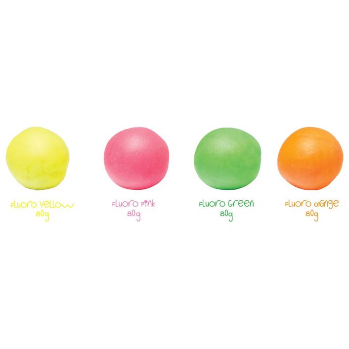 Edvantage - Dough Easi-Soft Fluoro Dough Set of 6