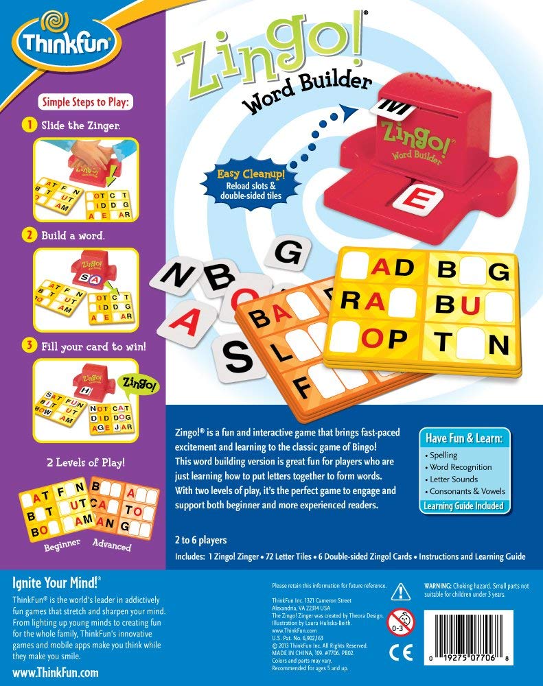 Thinkfun - Zingo! Word Builder Game