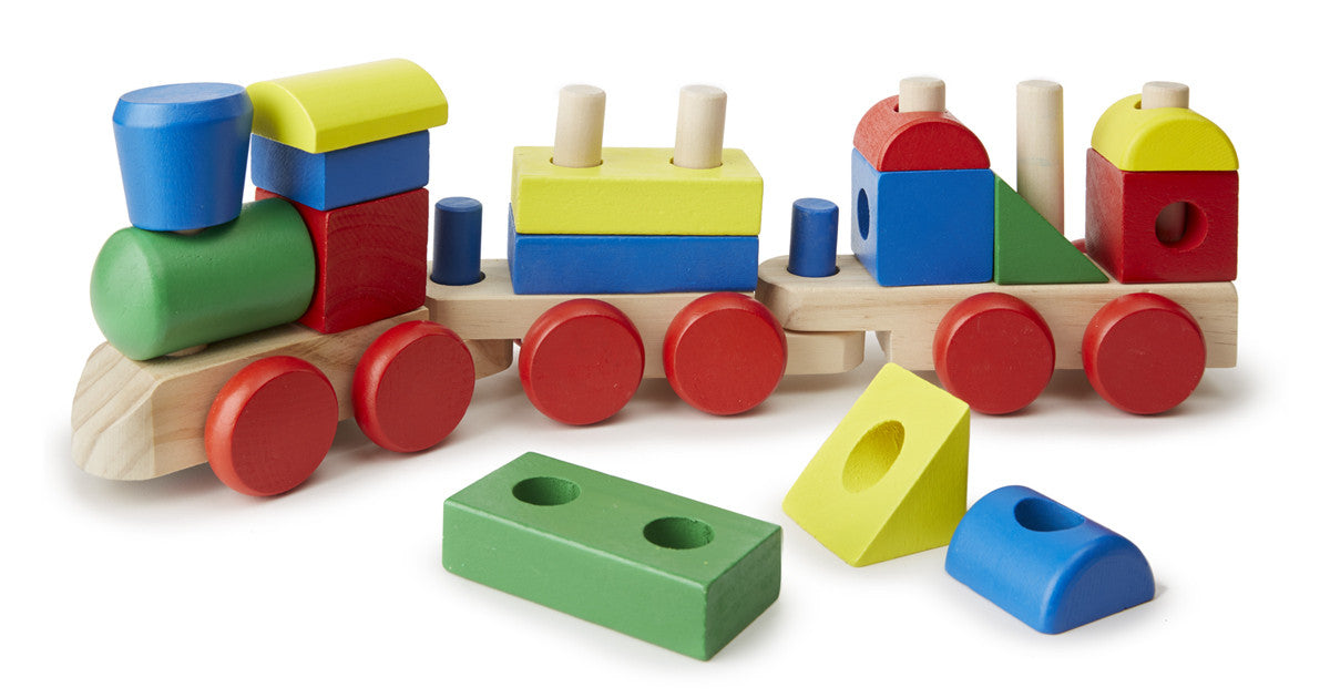 Melissa & Doug - Wooden Stacking Train